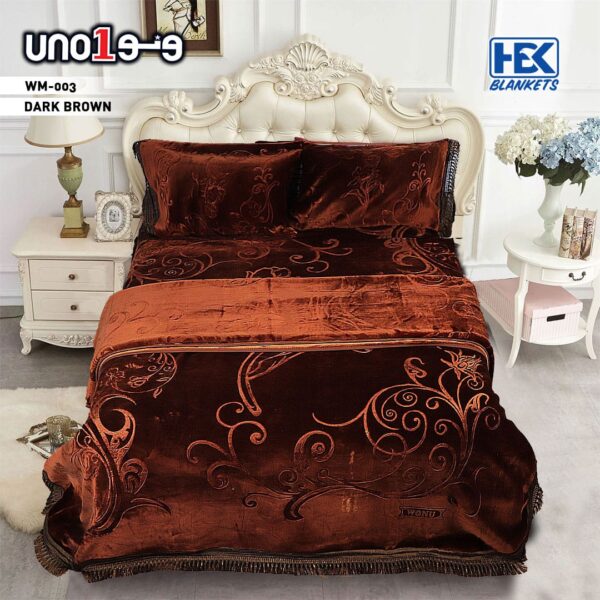 dark-brown bedsheet